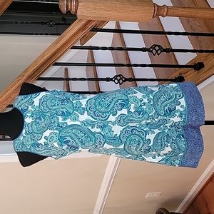 Ann Taylor Paisley Print Dress 💙💚